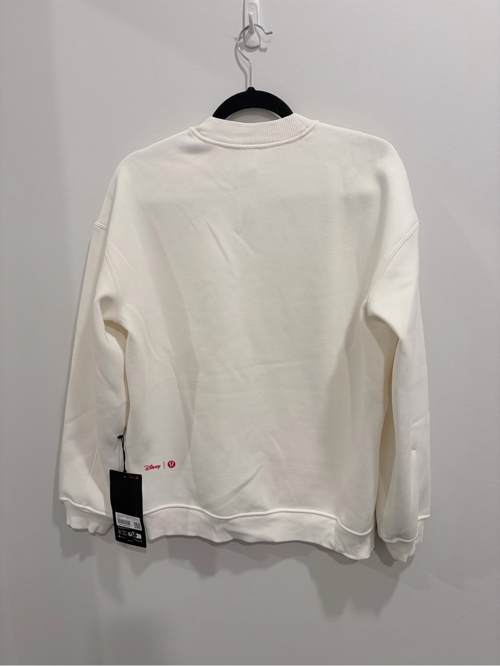 Disney × Lululemon Mickey Mouse Oversized Pullover Sweatshirt - White / Size XS - Picture 3 of 7